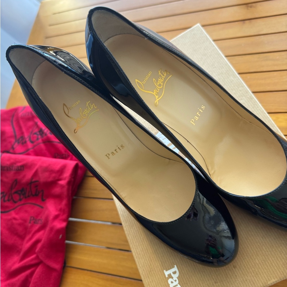 Christian Louboutin Glossy Black Heels